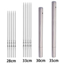 10/15pcs espeto de aço inox para churrasco GrillFire