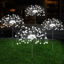 Luminária Solar Decorativa Estilo Fogos de Artifício LED para Jardins e Caminhos