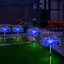 Luminária Solar Decorativa Estilo Fogos de Artifício LED para Jardins e Caminhos