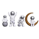 Escultura Decorativa Astronauta - 4 peças