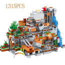 Lego Minecraft - A Caverna da Montanha com 1315 Peças