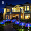 Luminária Solar Decorativa Estilo Fogos de Artifício LED para Jardins e Caminhos