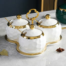 Conjunto de Potes Cerâmica Kit Açucareiro e Saleiro